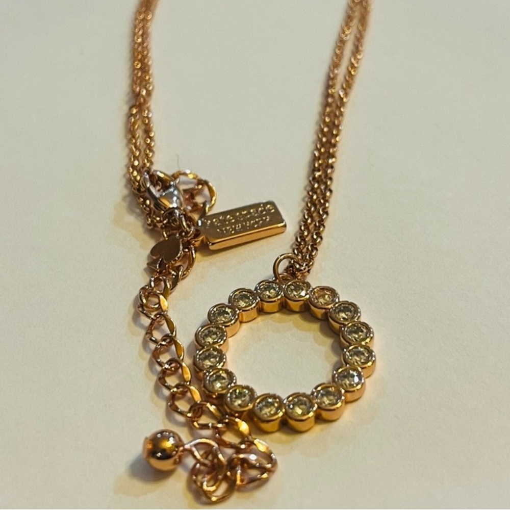 Kate Spade Rose Gold Full Circle Pendant Necklace - Picture 5 of 5